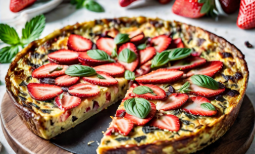 Gluten Free Strawberry Balsamic Frittata