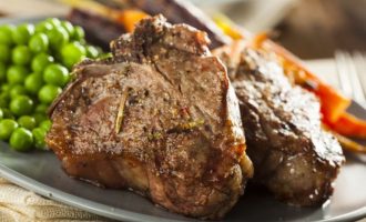 Best Lamb Loin Chops Recipe in a skillet